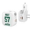 Phone Cases|Electronics^New York Jets Keyscaper C.J. Mosley Ready 2-in-1 USB Charger