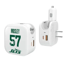 Phone Cases|Electronics^New York Jets Keyscaper C.J. Mosley Ready 2-in-1 USB Charger