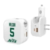 Phone Cases|Electronics^New York Jets Keyscaper Garrett Wilson Ready 2-in-1 USB Charger