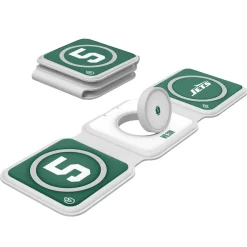 Phone Cases|Electronics^New York Jets Keyscaper Garrett Wilson 3-in-1 Foldable Charger