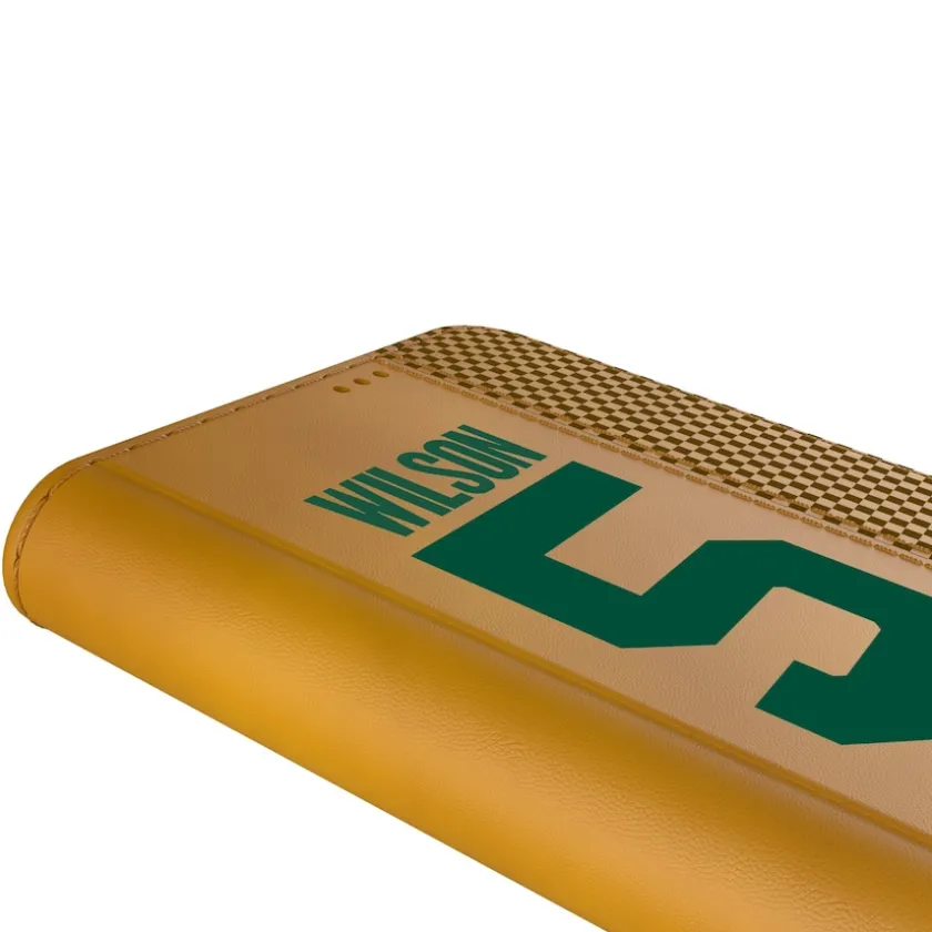 Phone Cases|Electronics^New York Jets Keyscaper Garrett Wilson Brown Folio IPhone Case
