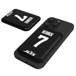 Checkbooks-Wallets^New York Jets Keyscaper Haason Reddick Black Magnetic Credit Card Wallet