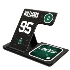 Phone Cases|Electronics^New York Jets Keyscaper Quinnen Williams Ready 3-in-1 Charging Station
