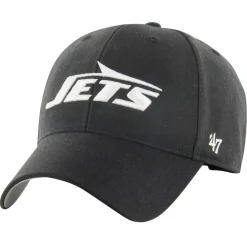 Adjustable^New York Jets Men's '47 Black MVP Adjustable Hat