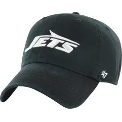 Adjustable^New York Jets Men's '47 Black Clean Up Tonal Adjustable Hat