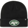 Hats|Men^New York Jets Men's '47 Black Secondary Basic Cuffed Knit Hat