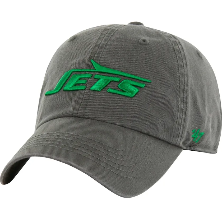 Hats|Men^New York Jets Men's '47 Charcoal Classic Franchise Legacy Fitted Hat
