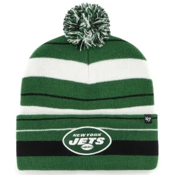 Knit^New York Jets Men's '47 Green Powerline Cuffed Knit Hat With Pom