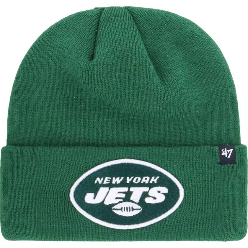 Hats|Men^New York Jets Men's '47 Green Primary Cuffed Knit Hat