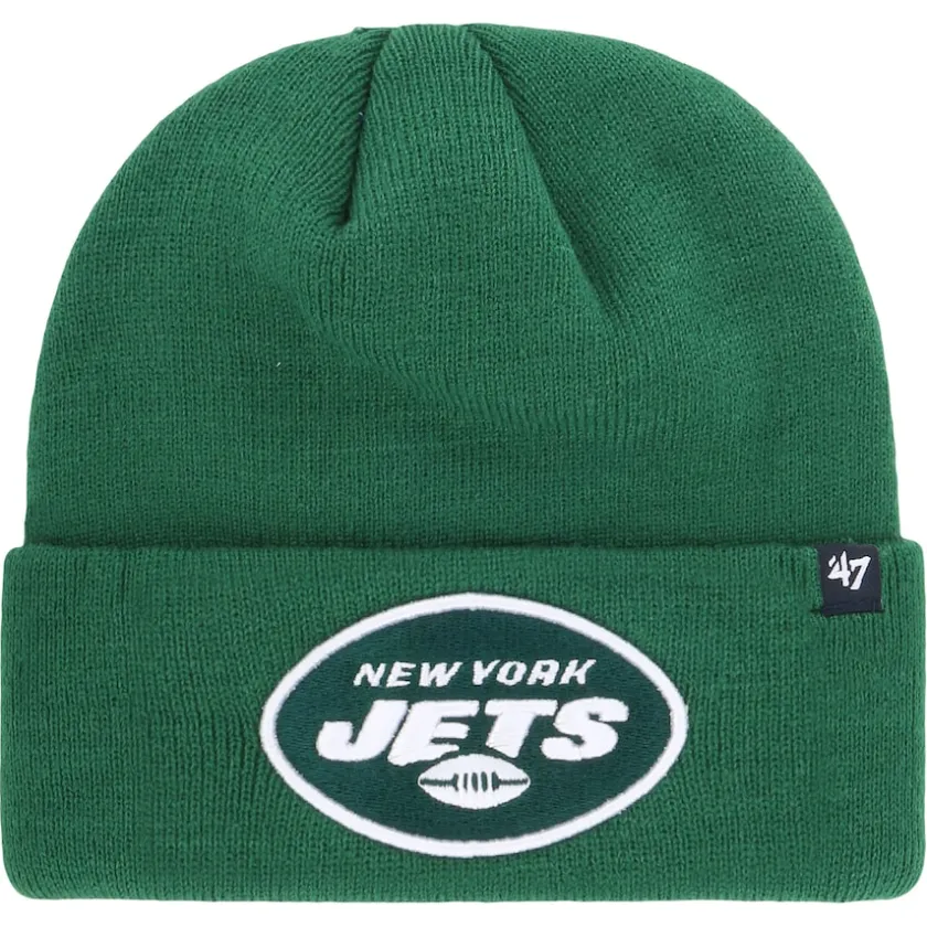Hats|Men^New York Jets Men's '47 Green Primary Cuffed Knit Hat