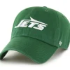 Adjustable|Hats^New York Jets Men's '47 Green Clean Up Primary Adjustable Hat