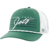 Hats|Men^New York Jets Men's '47 Green/White Downburst Relaxed Hitch Trucker Adjustable Hat