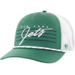 Hats|Men^New York Jets Men's '47 Green/White Downburst Relaxed Hitch Trucker Adjustable Hat