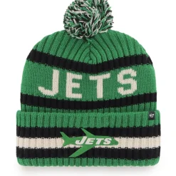 Hats|Men^New York Jets Men's '47 Kelly Green Legacy Bering Cuffed Knit Hat With Pom
