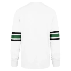 Long Sleeved^New York Jets Men's '47 White Gridiron Throwback Premier Brex Long Sleeve T-Shirt