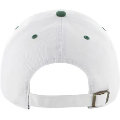 Hats|Men^New York Jets Men's '47 White/Green Double Header Diamond Clean Up Adjustable Hat