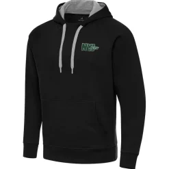 Jackets^New York Jets Men's Antigua Black Victory Pullover Hoodie