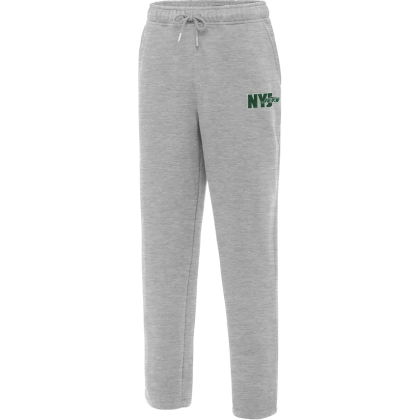 Shorts & Pants^New York Jets Men's Antigua Heather Gray Victory Sweatpants