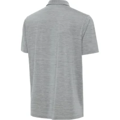 Polos^New York Jets Men's Antigua Heather Gray Layout Polo