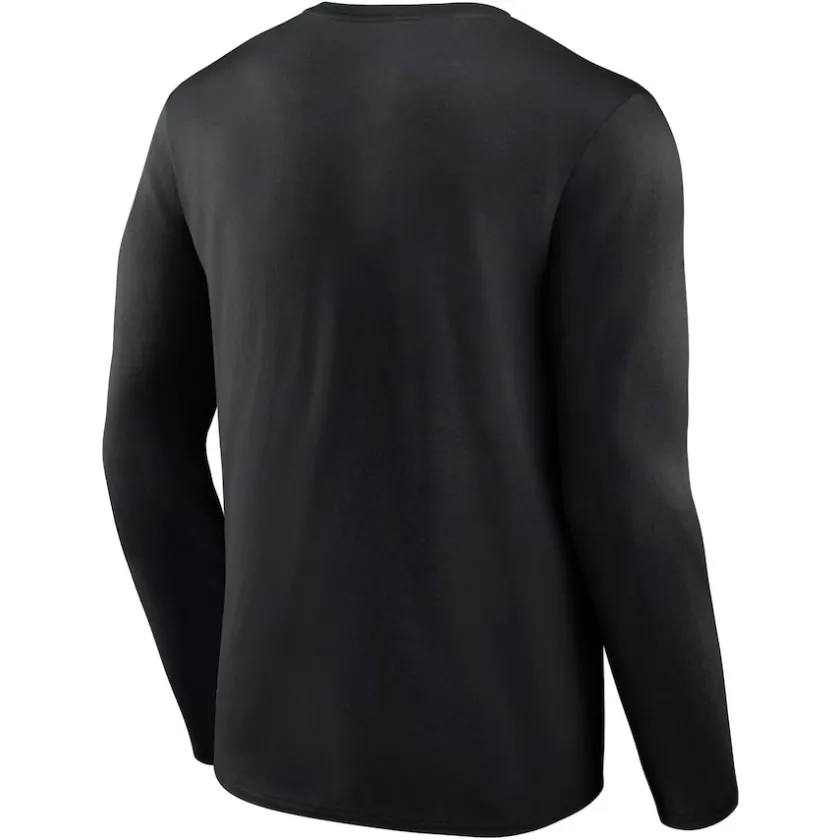 Long Sleeved^New York Jets Men's Black Secondary Logo Long Sleeve T-Shirt