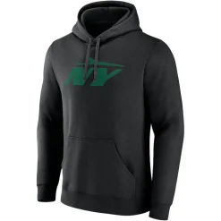 Sweatshirts & Fleece|Men^New York Jets Men's Black Secondary Logo Pullover Hoodie