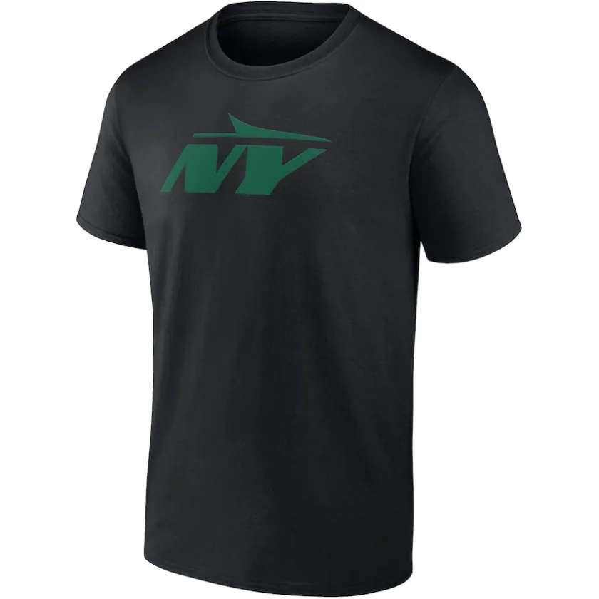 T-Shirts|Men^New York Jets Men's Black Secondary Logo T-Shirt