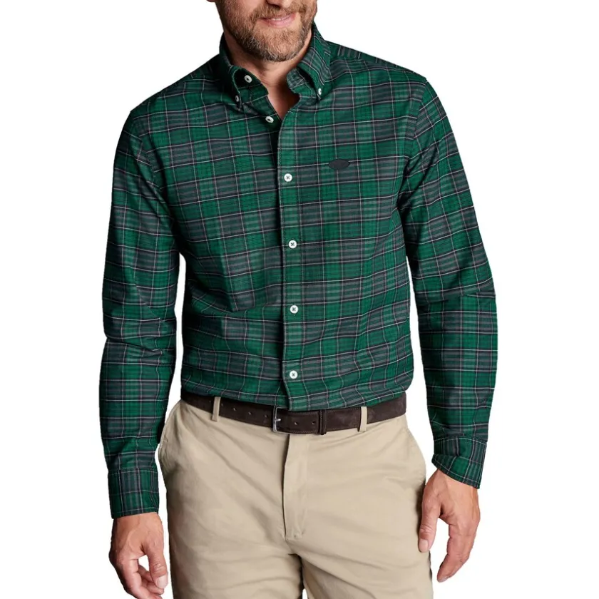 Sweaters & Dress Shirts^New York Jets Men's Charles Tyrwhitt Green Slim Fit Oxford Button-Down Shirt