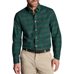 Sweaters & Dress Shirts^New York Jets Men's Charles Tyrwhitt Green Slim Fit Oxford Button-Down Shirt