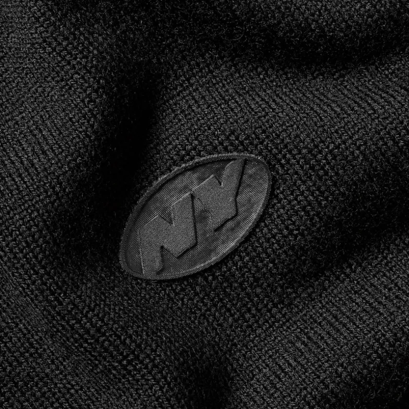 Sweaters & Dress Shirts|Sweatshirts & Fleece^New York Jets Men's Charles Tyrwhitt Black Merino Full-Zip Sweater