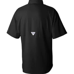 Polos|Sweaters & Dress Shirts^New York Jets Men's Columbia Black Tamiami Omni-Shade Button-Down Shirt