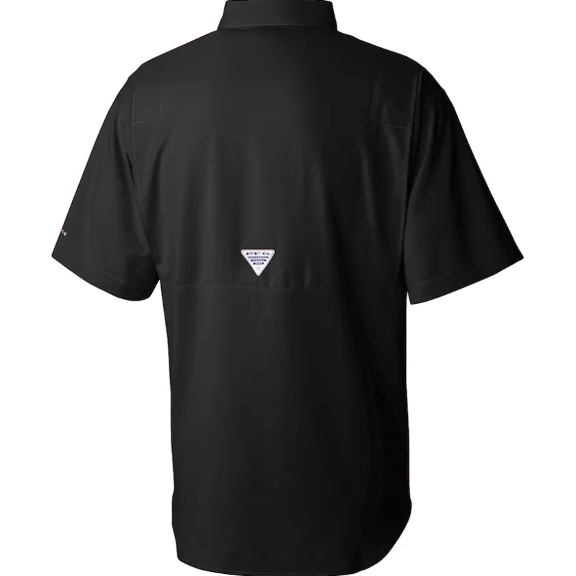 Polos|Sweaters & Dress Shirts^New York Jets Men's Columbia Black Tamiami Omni-Shade Button-Down Shirt