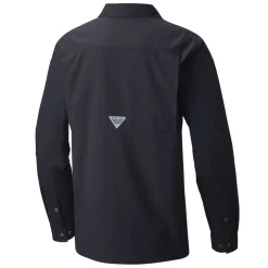 Sweaters & Dress Shirts^New York Jets Men's Columbia Black Slack Tide Omni-Wick Button-Up Long Sleeve Shirt