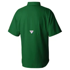 Polos|Sweaters & Dress Shirts^New York Jets Men's Columbia Green Tamiami Omni-Shade Button-Down Shirt