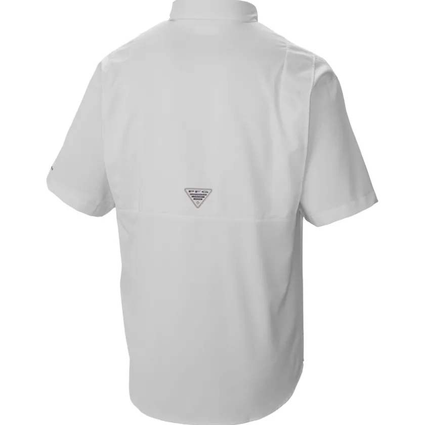 Polos|Sweaters & Dress Shirts^New York Jets Men's Columbia White Tamiami Omni-Shade Button-Down Shirt