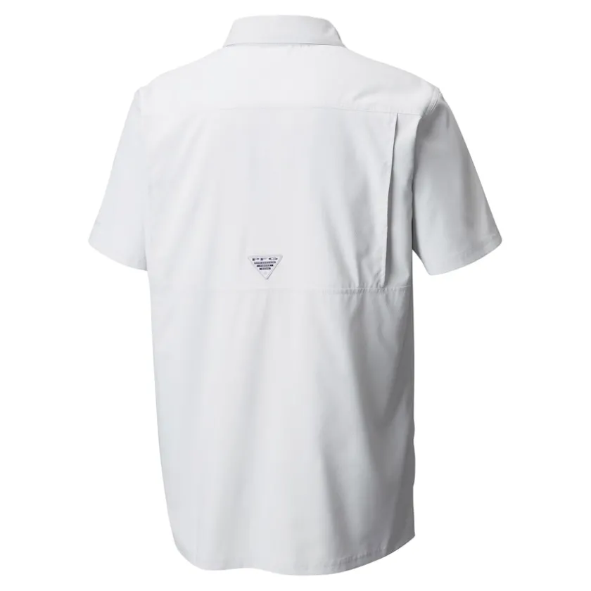 Sweaters & Dress Shirts^New York Jets Men's Columbia White Slack Tide Omni-Wick Button-Up Camp Shirt