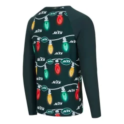 Underwear & Sleepwear^New York Jets Men's Concepts Sport Hunter Green Garland Knit Raglan Long Sleeve T-Shirt And Pants Set