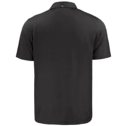 Polos^New York Jets Men's Cutter & Buck Black Primary Logo Coastline Epic Comfort Eco Recycled Polo