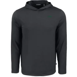 Sweaters & Dress Shirts^New York Jets Men's Cutter & Buck Black Primary Logo Coastline Epic Comfort Eco Recycled Long Sleeve Hoodie T-Shirt