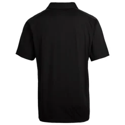 Polos|Big & Tall^New York Jets Men's Cutter & Buck Black Primary Logo Big & Tall Prospect Eco Textured Stretch Recycled Polo