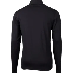 Big & Tall^New York Jets Men's Cutter & Buck Black Big & Tall Primary Logo Virtue Eco Pique Recycled Quarter-Zip Pullover Top