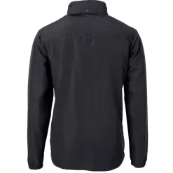 Big & Tall^New York Jets Men's Cutter & Buck Black Big & Tall Helmet Charter Eco Knit Recycled Full-Zip Jacket