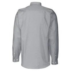 Sweaters & Dress Shirts^New York Jets Men's Cutter & Buck Charcoal Throwback Logo Big & Tall Long Sleeve Stretch Oxford Button-Down Shirt