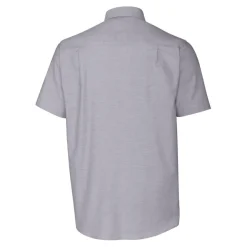 Sweaters & Dress Shirts^New York Jets Men's Cutter & Buck Charcoal Throwback Logo Stretch Oxford Button-Down Short Sleeve Shirt