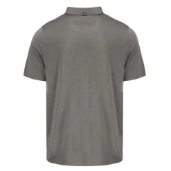 Polos^New York Jets Men's Cutter & Buck Gray Monochromatic Logo Coastline Epic Comfort Eco Recycled Polo