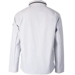 Accessories|Rainwear^New York Jets Men's Cutter & Buck Gray Throwback Logo Vapor Water Repellent Stretch Full-Zip Rain Jacket