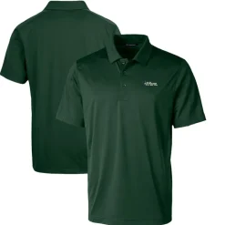 Polos^New York Jets Men's Cutter & Buck Green Throwback Logo Prospect Textured Stretch Polo