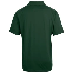 Polos^New York Jets Men's Cutter & Buck Hunter Green Primary Logo Prospect Eco Textured Stretch Recycled Polo