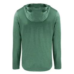 Sweaters & Dress Shirts^New York Jets Men's Cutter & Buck Hunter Green Helmet Coastline Epic Comfort Eco Recycled Long Sleeve Hoodie T-Shirt