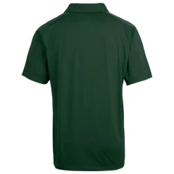 Polos|Big & Tall^New York Jets Men's Cutter & Buck Hunter Green Helmet Big & Tall Prospect Eco Textured Stretch Recycled Polo