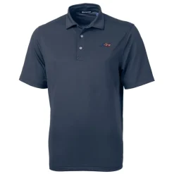 Big & Tall^New York Jets Men's Cutter & Buck Navy Americana Big & Tall DryTec Virtue Eco Pique Recycled Polo